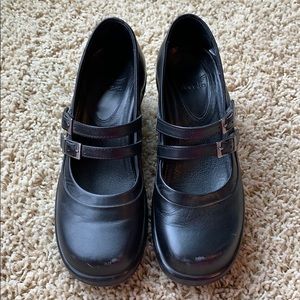 Dansko Mary Jane double buckle shoes